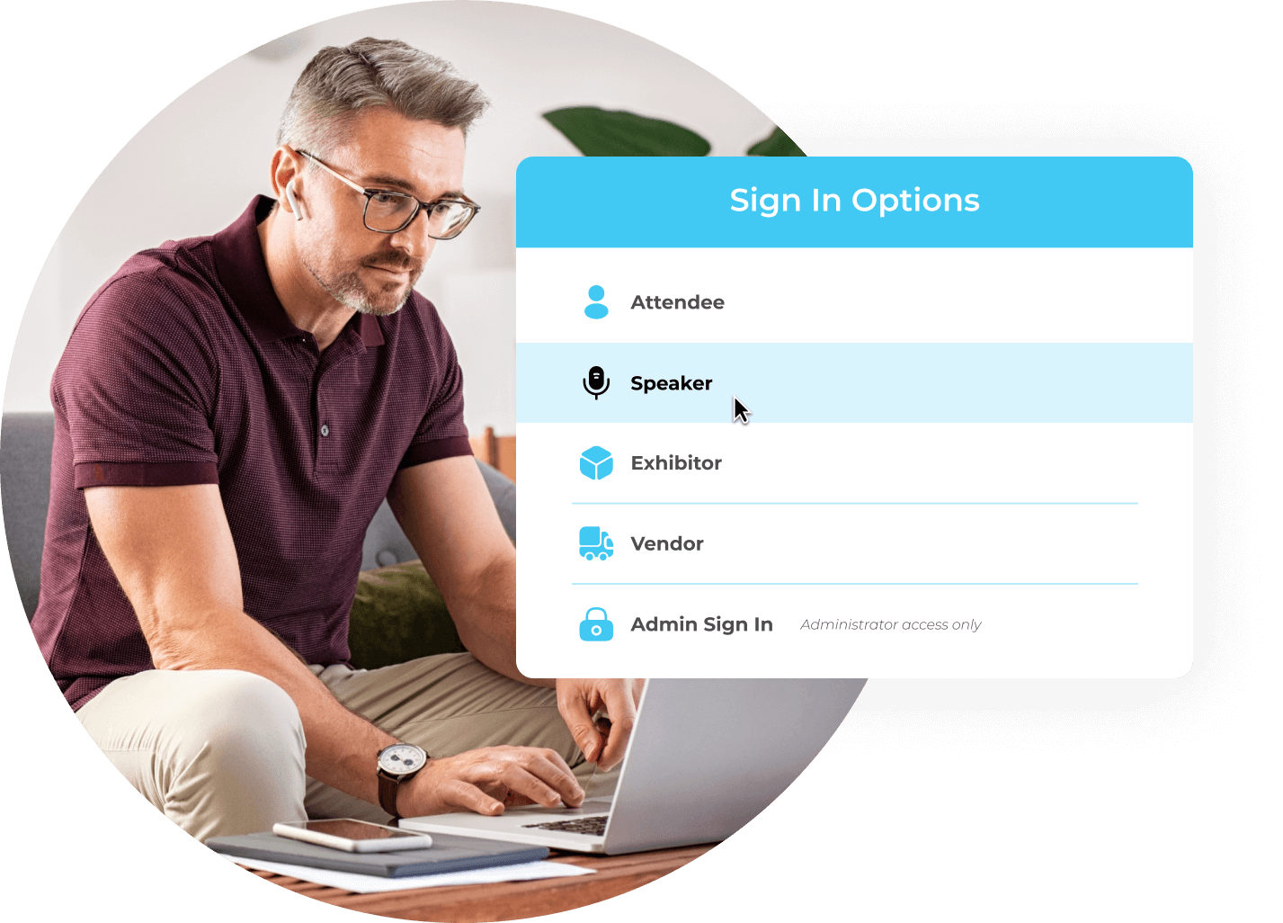 Lead retrieval solution with real time registration data