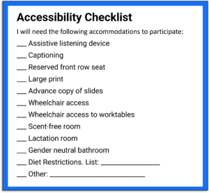 accessibility checklist