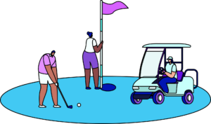 Golf off-site events